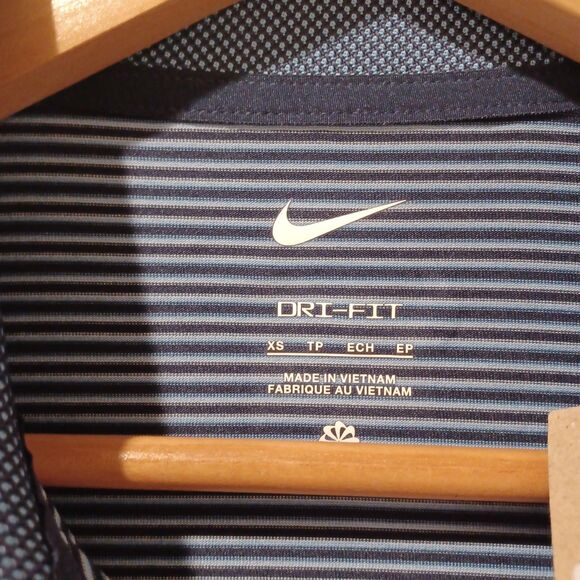 NEW NIKE MENS TOUR DRI-FIT GOLF POLO SHIRT BLUE STRIPE FZ7479 MENS XS - Picture 4 of 9